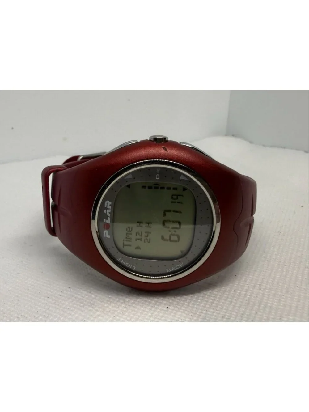 Polar F11 Heart Rate Monitor Red Digital Fitness Watch OwnZone OwnCal 0537